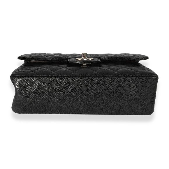 Chanel Black Quilted Caviar Small Classic Flap Bag - Picture 5 of 8